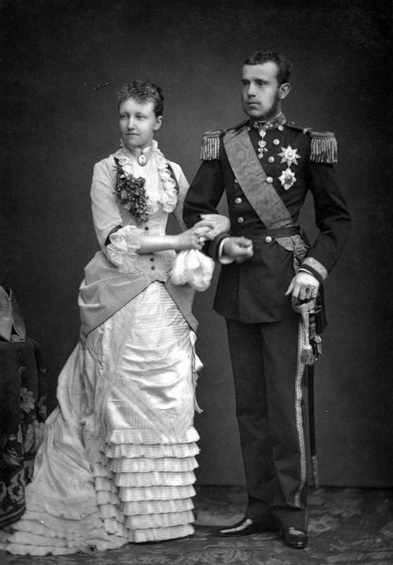 Korunný princ Rudolf s manželkou Štefániou (internet)