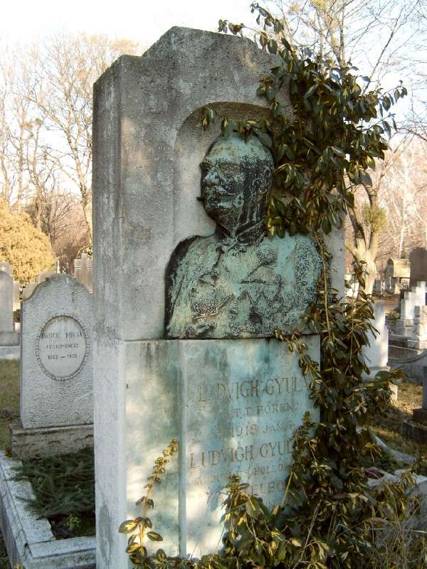 Pomník Ludvigha Gyulu na cintoríne v Kerepesi v Budapešti.