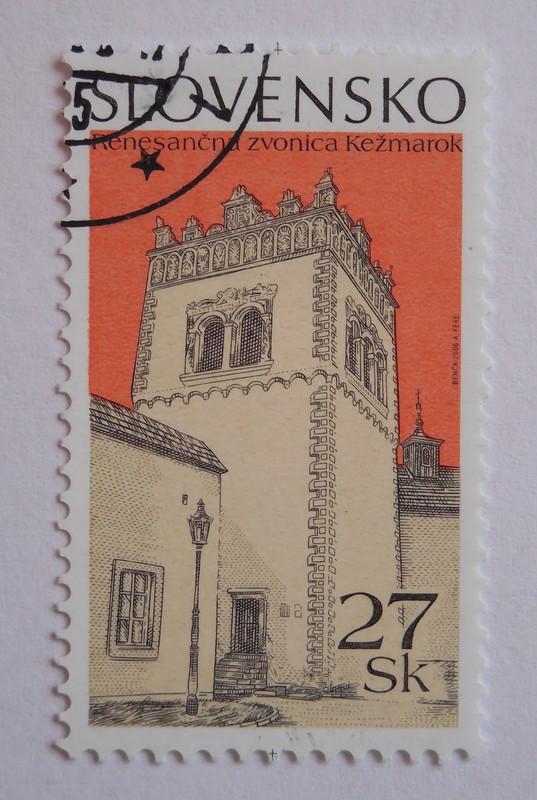 Známka s renesančnou zvonicou (foto: autor)