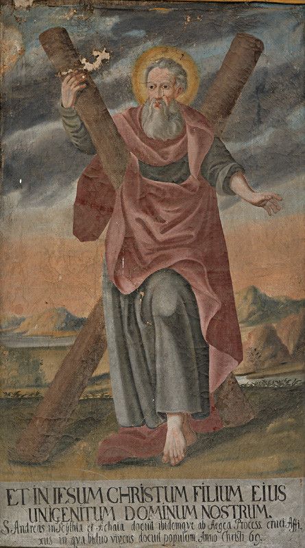 Obraz apoštola sv. Ondreja, z depozitov SNG.