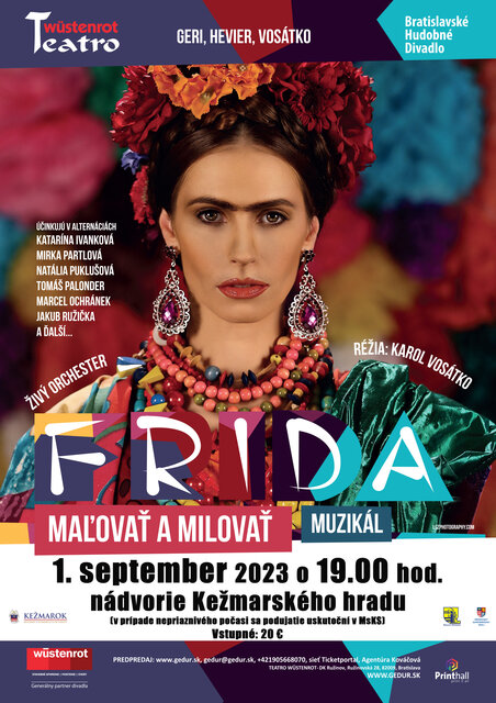 Frida - Maľovať a milovať - muzikál - plagát